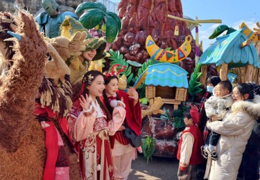 上海海昌公园迎节日大客流，全天有超百场演艺活动 